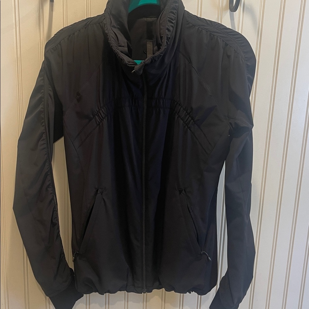 Black Athletic Jacket Size 4 - image 2